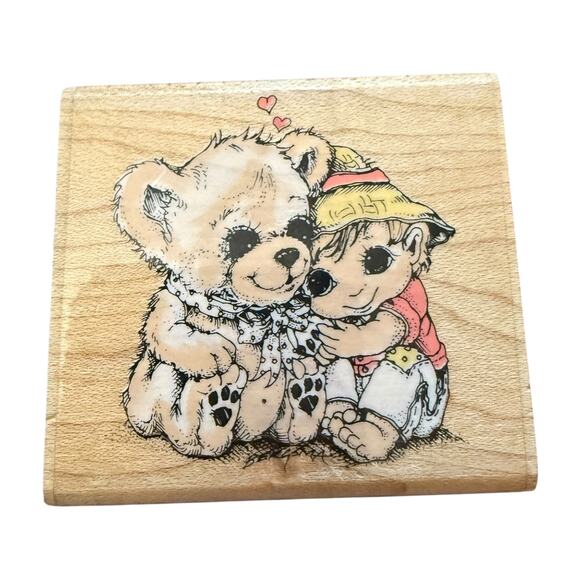 Jody Bergsma Vintage 1992 Best Friends JB-20E Rubber Stamp - Picture 1 of 3
